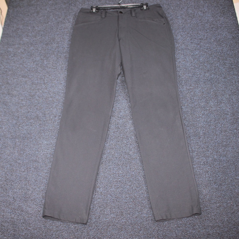 Lululemon Pants Mens 34x33 Black ABC Warpstreme Tech 5 Pocket Trousers Classic